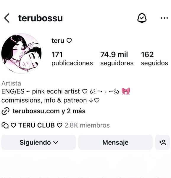 Instagram profile Instagram profile